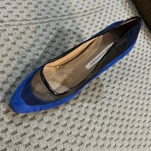DVF suede/mesh pumps